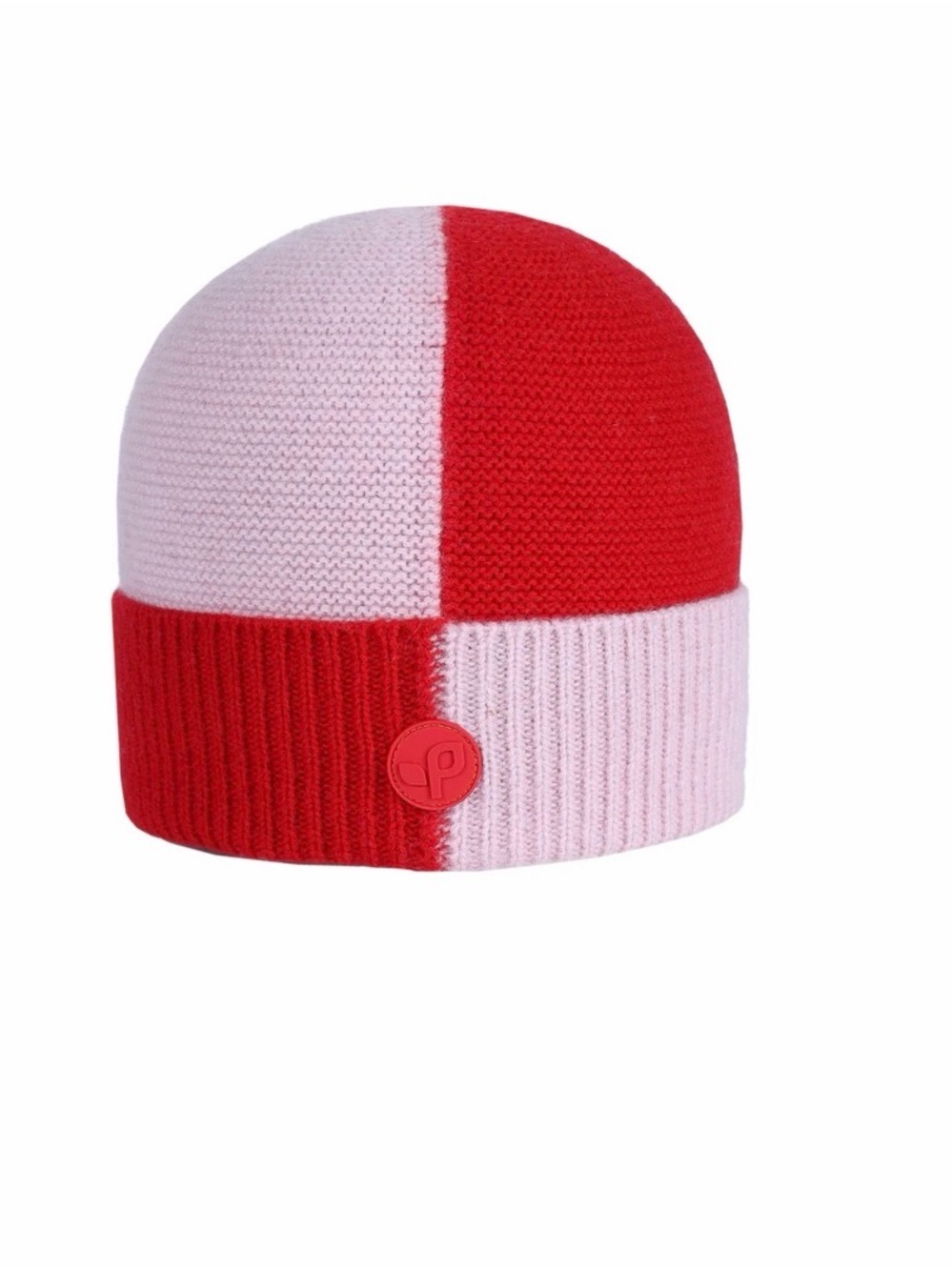 Pistil Parker Two-Tone Red & Pink Knit Beanie